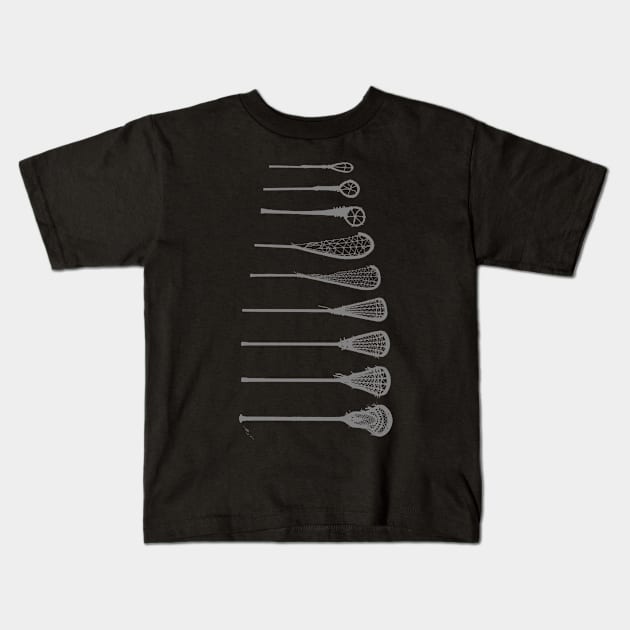 Sticks Up! (Grey) Kids T-Shirt by TheArtofLax